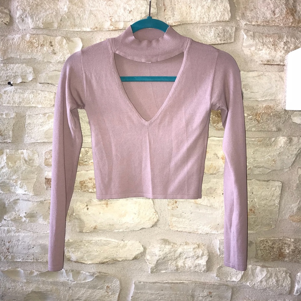 Missguided Long-Sleeve Crop Top